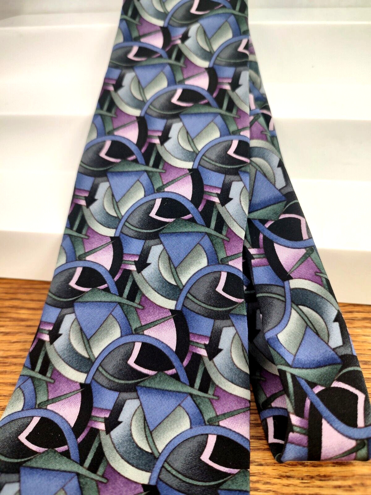 Jerry Garcia Necktie Rare Print 57 x 3 3/4 Stonehenge LTD Made In The U.S.A. image 4