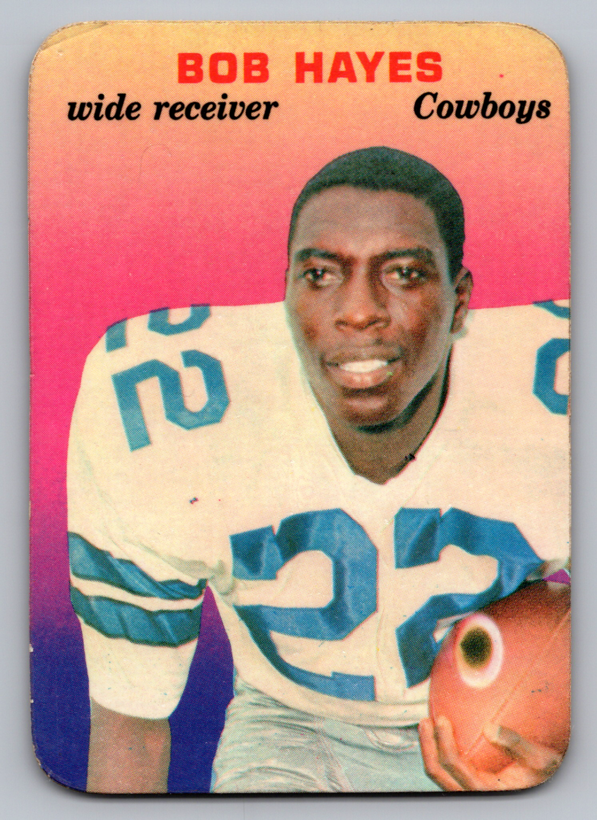 1970 Topps Glossy Inserts #7 Bob Hayes Dallas Cowboys Football Card