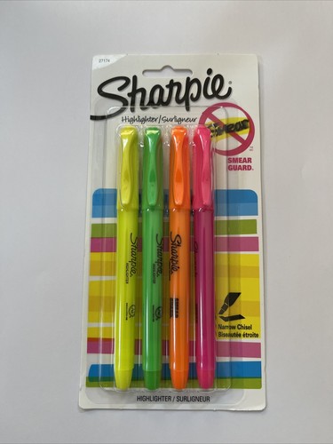 NUEVO Sharpie Highlighters Surtidos Colores 4UNK - Protector contra manchas Estilo Cincel Estrecho - Imagen 5 de 6