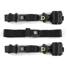 Chevy Truck 1963 - 1966 Standard 3pt Bk Retractable Bench Seat Belt Kit - 3 Belt