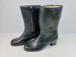 Para mujer Botas de lluvia con Cremallera Negro de goma moldeada tamaño 8  Sherpa Forrado hechos en EE. UU. | eBay