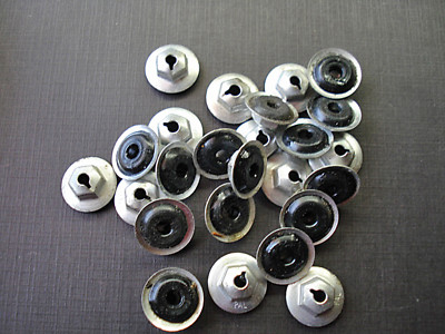25pc 8-32 PAL trim moulding clips sealer nuts NOS fits Chrysler Plymouth Dodge