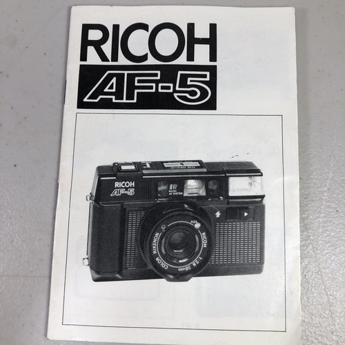 ORIGINAL MANUAL FOR RICOH Af-5 Film Camera 1984 Parts - 第 1/4 張圖片