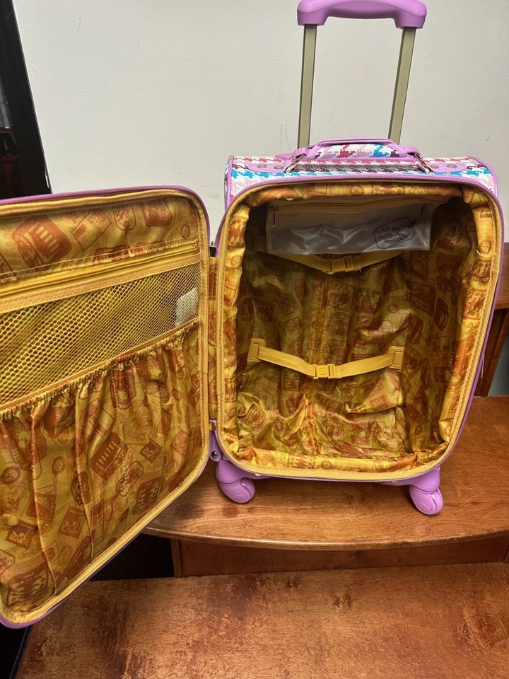 NEW SAMANTHA BROWN HOUNDSTOOTH 2 PIECE SET 20"/TOTE SPRING MULTI COLOR SPINNER - Image 4 of 4