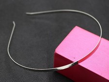 10 Silver Tone Metal Thin Headband Hair Band 4mm Hair Accessories Craft