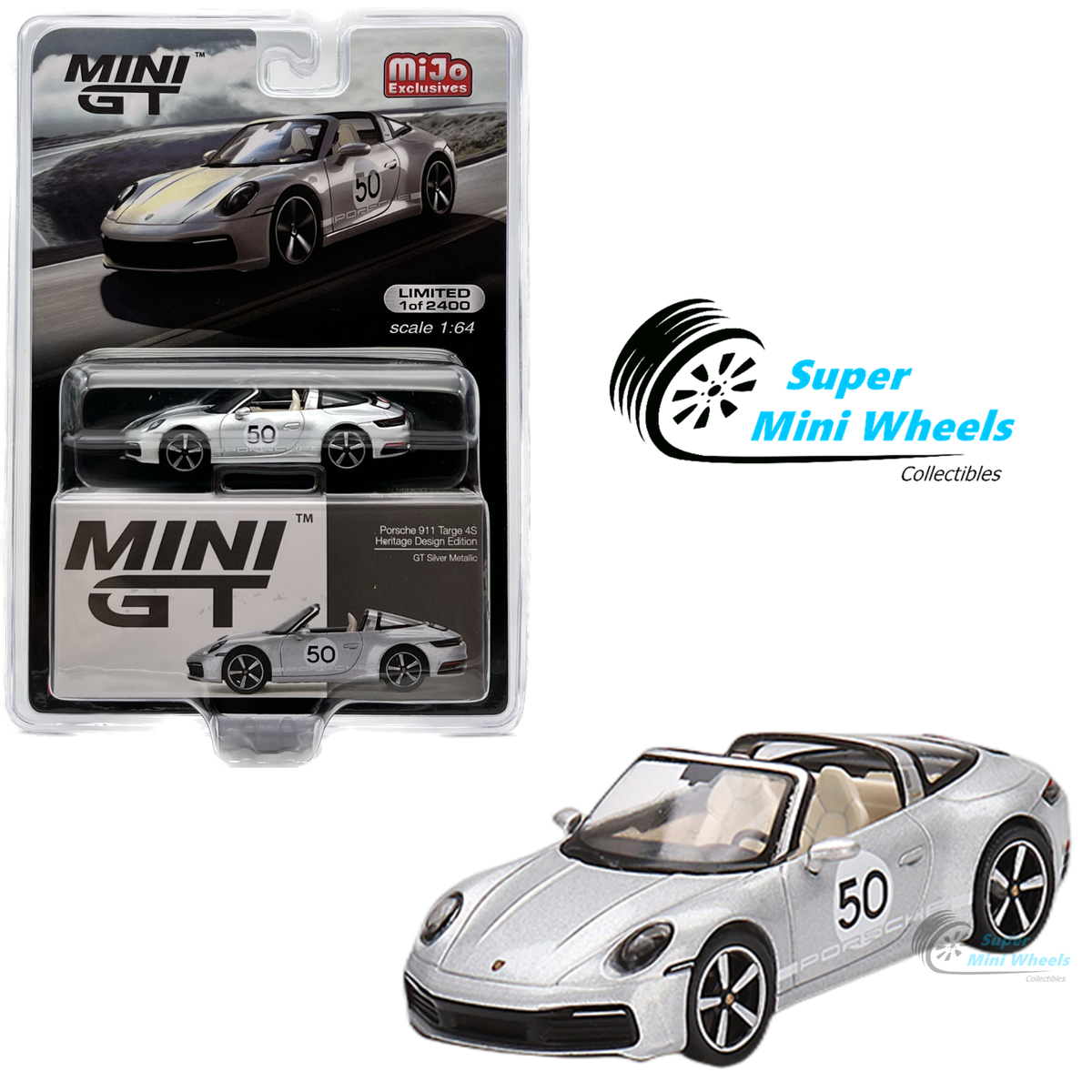 Mini GT 1:64 Porsche 911 Targa 4S Heritage Design Edition GT