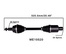 Front Left CV Drive Axle fits Mercedes Benz 2010-2016 E350 4 Door Sedan 4Matic