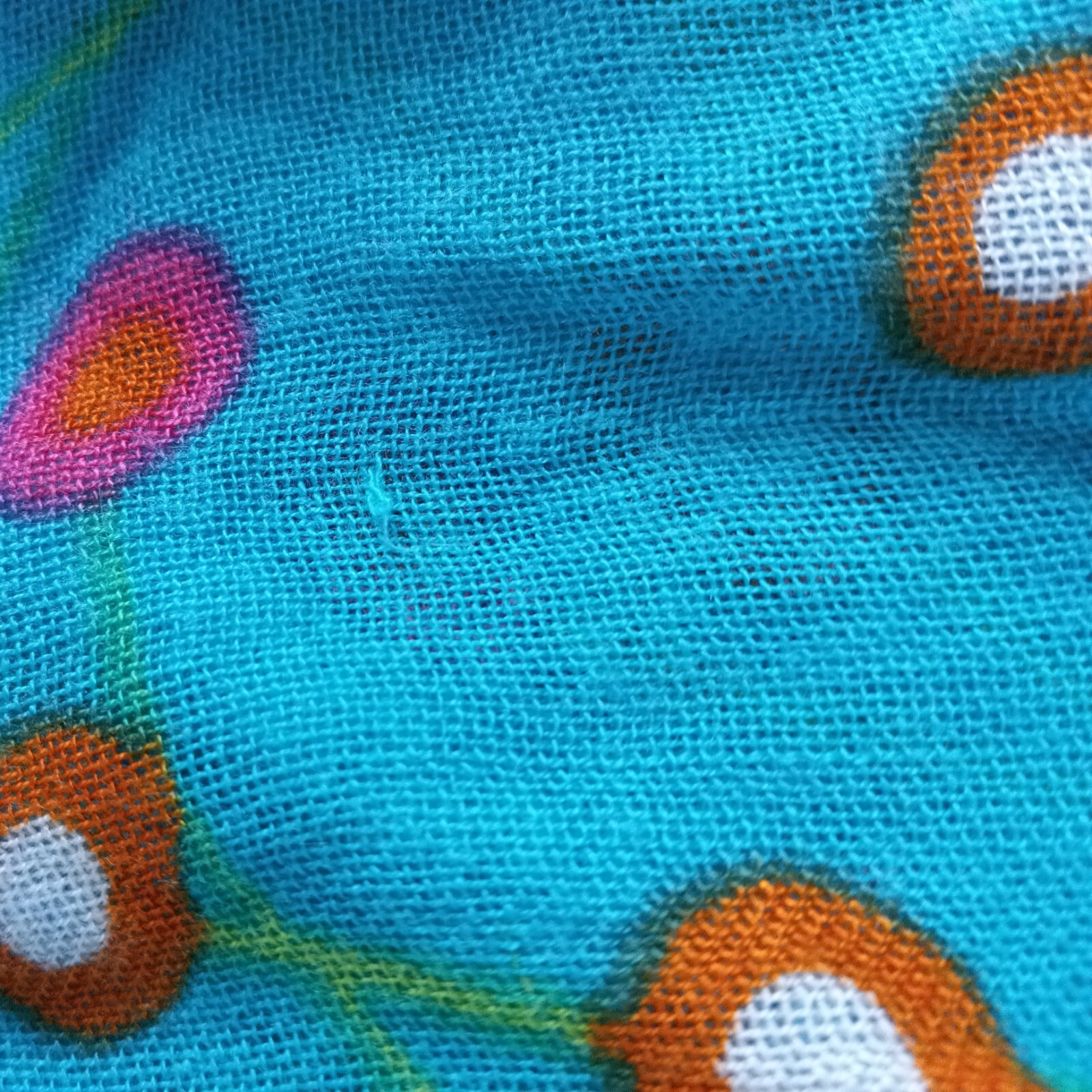 Old Navy Large Multicolor Rectangular Floral Rayo… - image 12