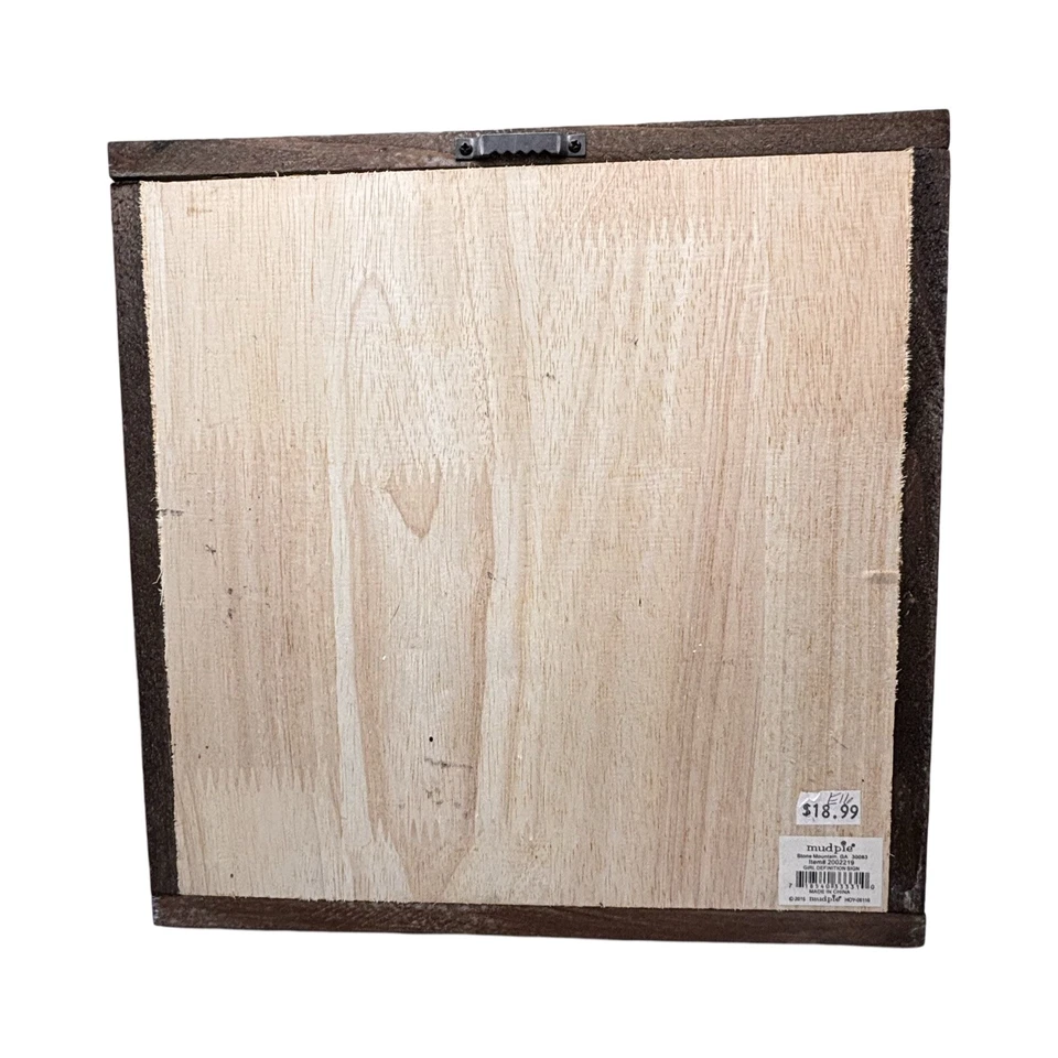 Decoración de pared para bebé niña | Brillo y risas | 1”x11”x11” pulgadas enmarcado Foto 2 de 4