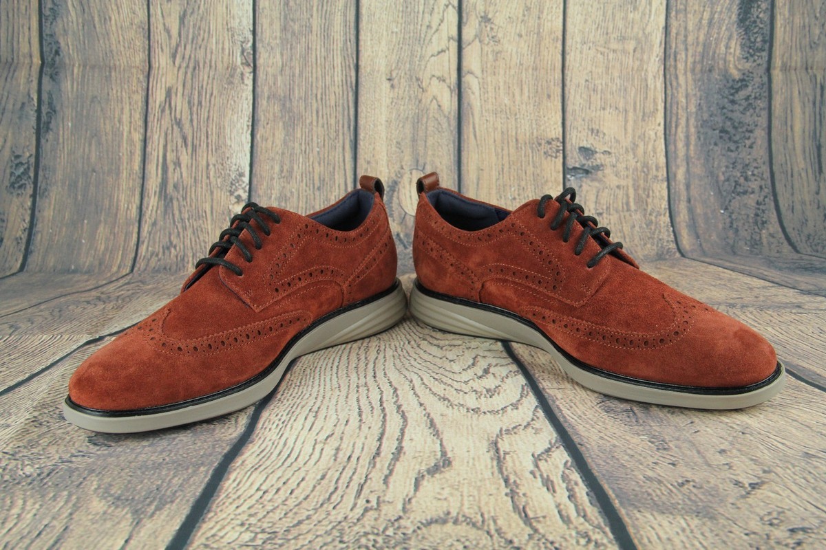 Cole Haan GrandEvolution Wingtip Oxford Shoes Brandy Brown  display picture 1