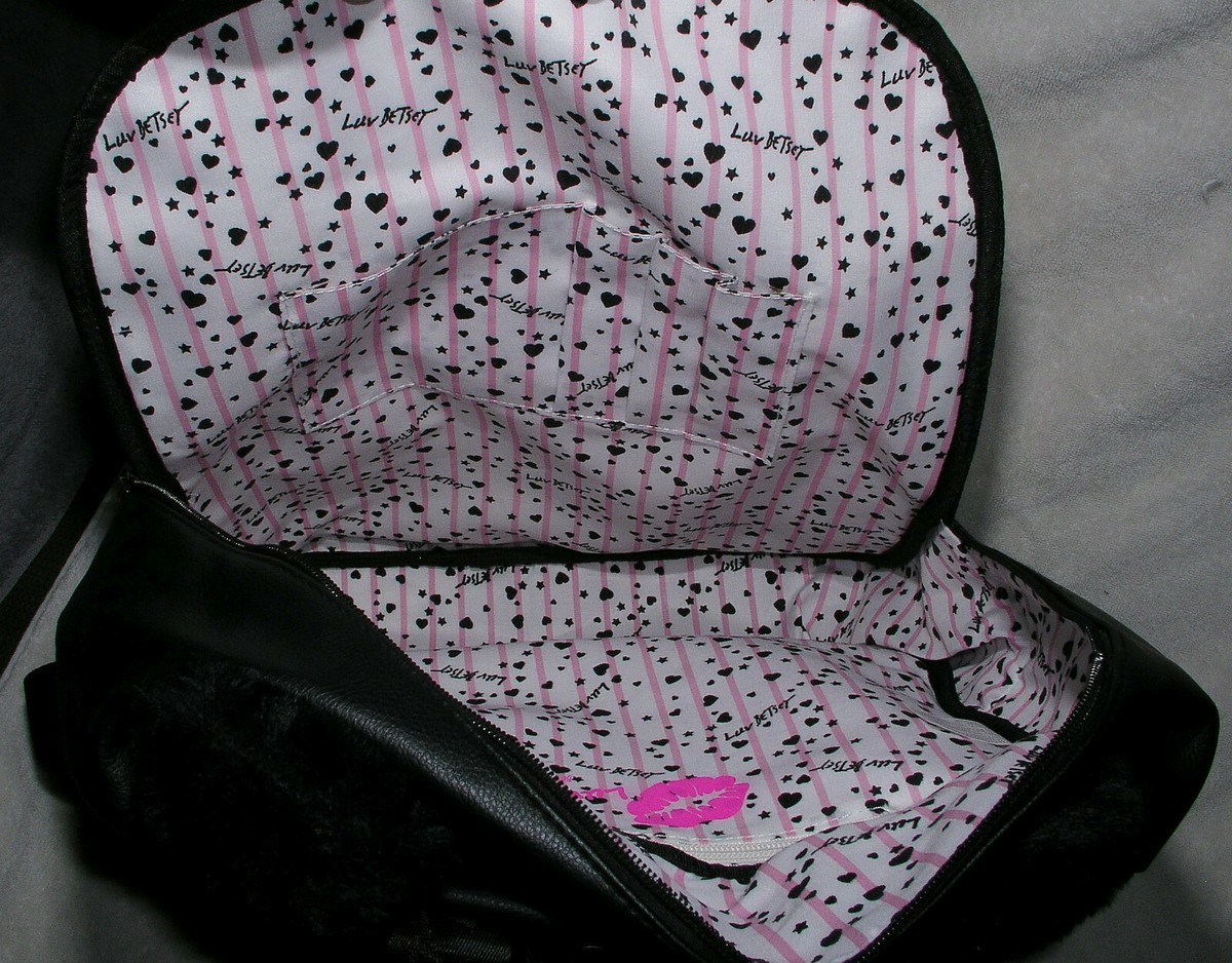 Handbag Panda Backpack Purse Luv Betsey Johnson Medium Faux 