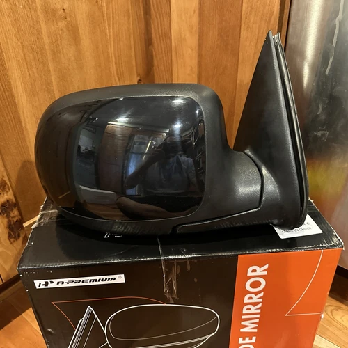 03 04 05 2006 GMC Yukon Right Passenger Side View Mirror Manual Painted Black