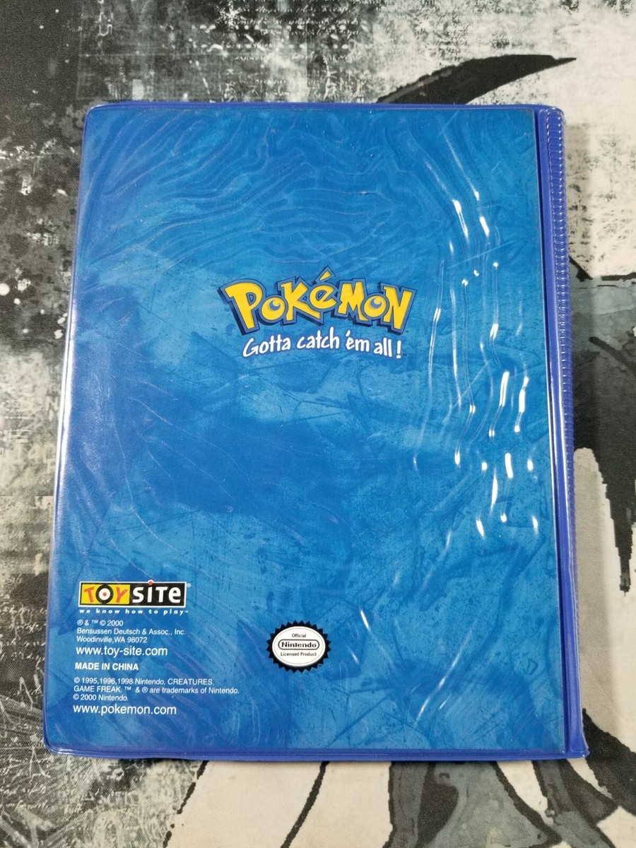2000 Pokemon Toysite Vintage Blue Squirtle Binder DAMAGED Binder