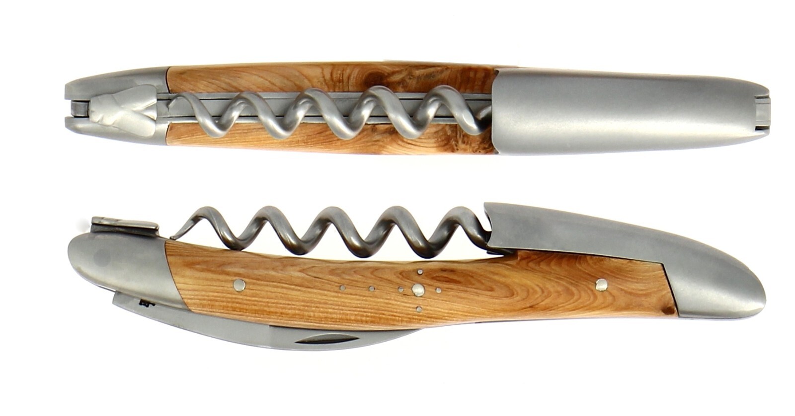 Forge de Laguiole Sommelier apribottoglie cavatappi legno di Ginepro