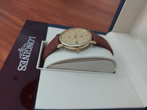 9ct gold Longines Presence quartz men’s watch - excelent condition, Longines box - Picture 3 of 6