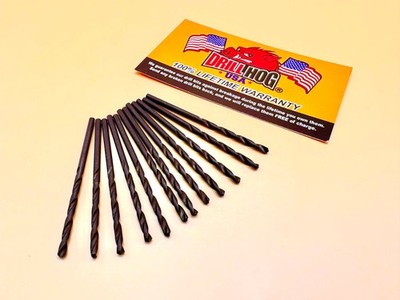 Drill Hog  #16 Drill Bit #16 Number Bit Molybdenum M7 Lifetime Warranty 12 Pack