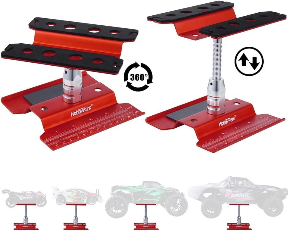 RC Car Work Stand Repair Workstation Aluminum Alloy Hobby Tools for 1/10...  - Image 3 of 4