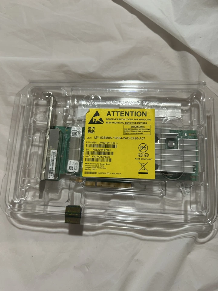 $150 Sealed Dell Qlogic QL41164HFRJ Quad Port 10GbE RJ-45 10GBase-T Card D1 - Image 2 of 4