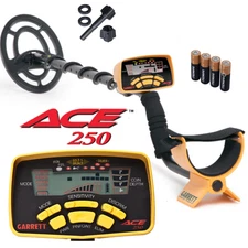 Garrett Ace 250 Metal Detector + Waterproof Coil MPN: 1139070 Made in USA