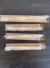 Bamboo toothbrushes x4 new in box kids x3 adultx1