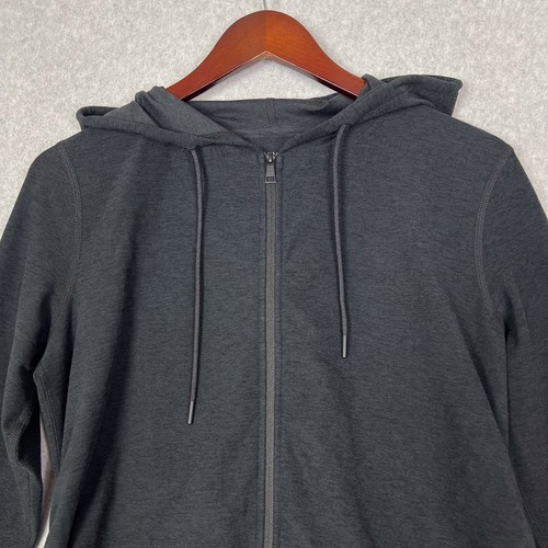 Beyond The Bump Black Spacedye Everyday Maternity Full Zip Hoodie Size XS - Picture 2 of 9