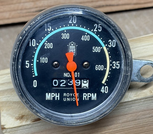 VINTAGE...Royce Union Bicycle Speedometer... No.001