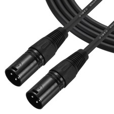 XLR Male to Male Mic Cable 2 PCS 5 ft 3-Pin Microphone Adapter Stage Cord