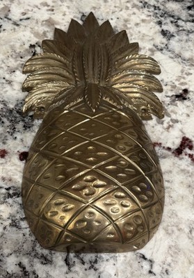 1991 Upper Deck Brass vintage Pineapple Wall Hanging Tropical Paradise Beach