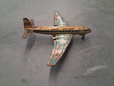 Vintage Yonezawa Comet Jetliner Tin Toy Friction Airplane N017 De Havilland
