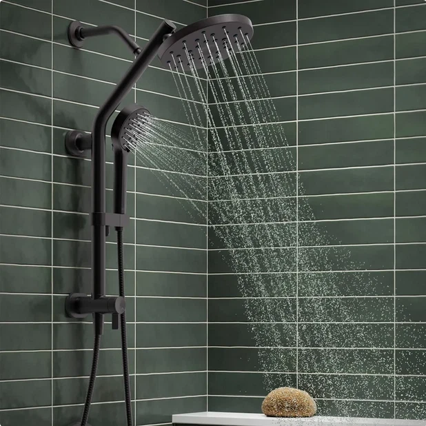 Kohler HydroRail 3-in-1 Multifunction Showerhead and Column Kit - Matte Black