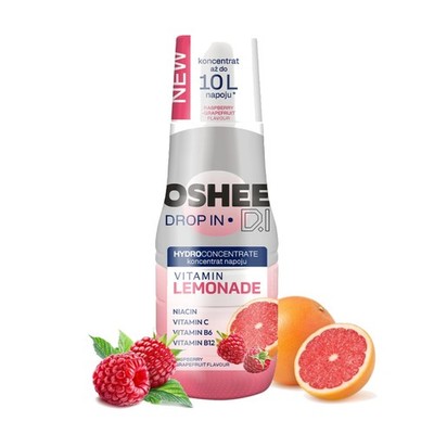 NEU Oshee Drop In Vitamin Lemonade 500ml Himbeere Grapefruit zuckerfrei Boost