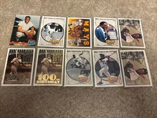 Babe Ruth Willie Mays Jackie Robinson Hall Of Fame 10 Card Lot