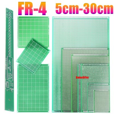 FR-4 Single-Sided Prototype Circuit Board PCB Tin-Plated Universal Board Green