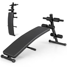 Folding Sit Up Bench Adjustable Decline Ab Workout for Home Gym