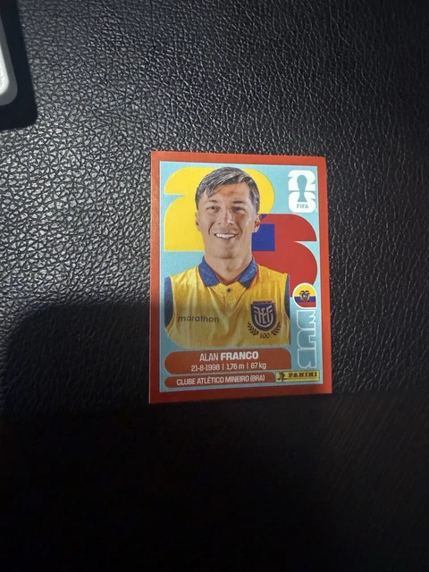 2026 Panini World Cup Sticker Alan Franco Red Parallel ECU 10