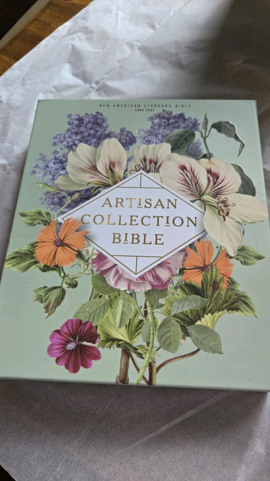 Artisan Collection Bible with Box NSB 1995 Text Genuine Leather