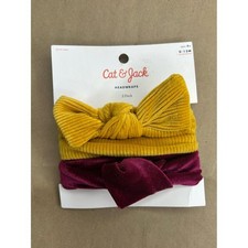 Cat  Jacket Set of 2 Headwraps Hairbands Size 0-12 Months- New