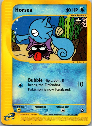 Pokemon Karte Seeper 084/147 Aquapolis Englisch - Bild 1 von 2