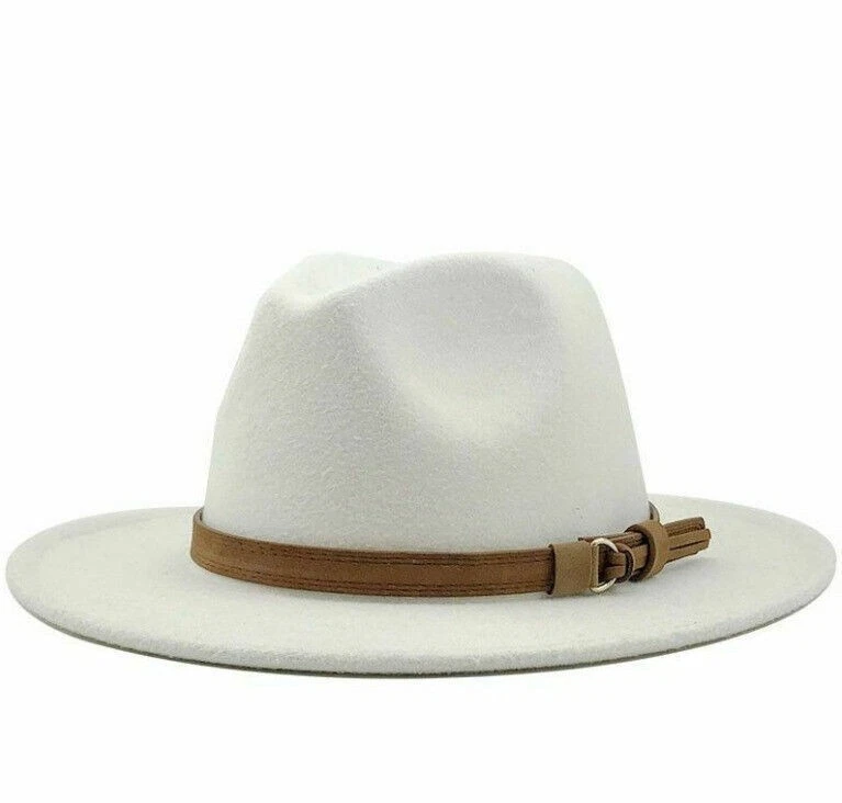 Sombrero Fedora Clásico Ala Ancha Gorra Gángster Hombres Mujeres De Colección Trilby Sombreros de Panamá