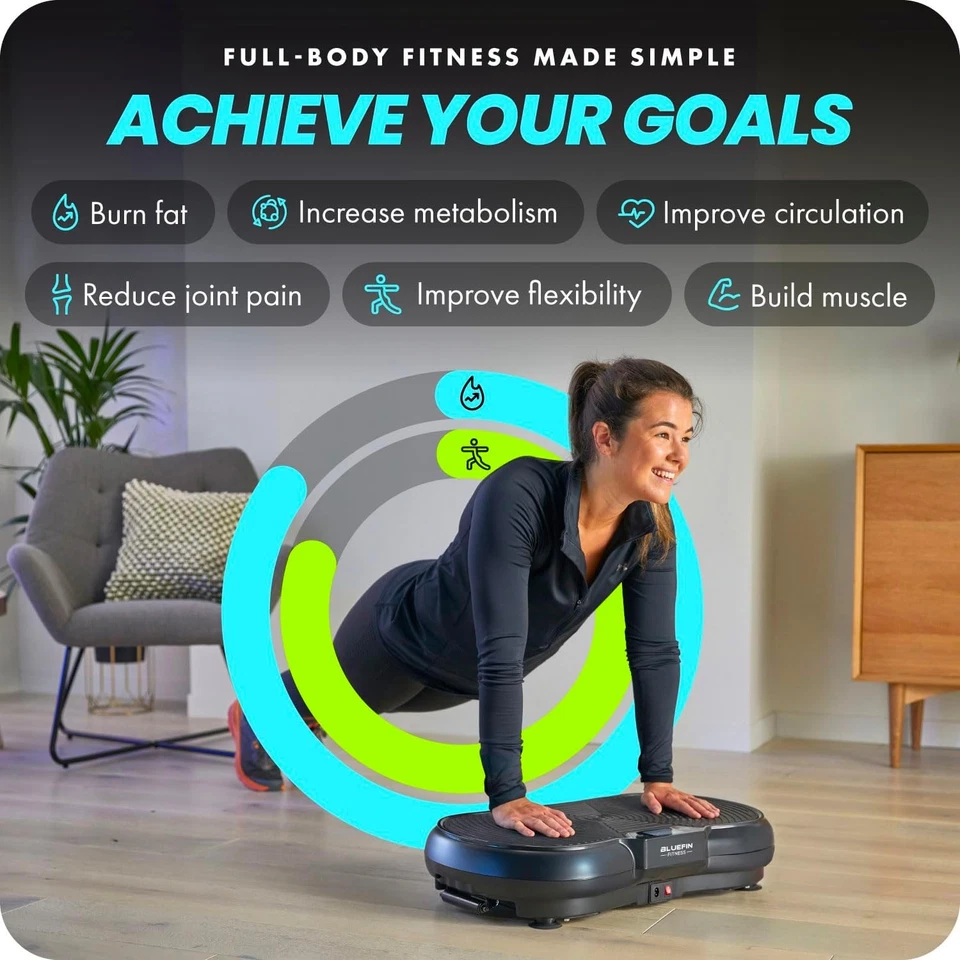 Bluefin Fitness Vibration Plate Ultra Slim Plus | Slim, Black  - Image 3 of 4