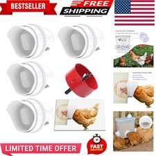 DIY Rain Proof Chicken Feeder Kit with 4 Ports   Effortless Gravity Feeding