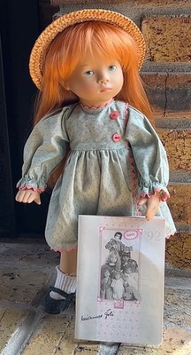 Gotz Doll Sosette 15'' Sylvia Natterer 1992 Fanouche Red Head Signed Catalog READ
