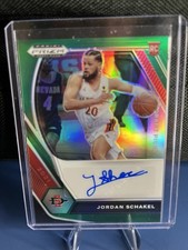 2021-22 Panini Prizm Draft Picks Autographs Jordan Schakel  Green Prizm