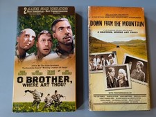 2 VHS Lot: O Brother, Where Art Thou? & Down From the Mountain VHS
