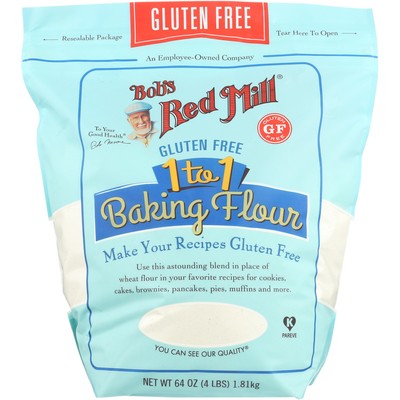 Bob'S Red Mill Gluten Free 1-To-1 Baking Flour 64-Ounce