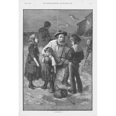 Davidson Knowles A Masterpiece - Antique Print 1893