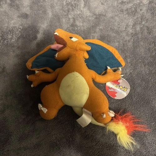Pokemon Charizard Nintendo Stuffed Plush Toy Play By Play 8" with Tag Vintage