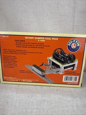 LIONEL COAL ROTARY DUMPER PACK train scenery dump tender load hopper 6-16889 NEW