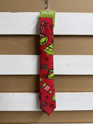 Nickelodeon TMNT Teenage Mutant Ninja Turtles Christmas Mens Neck Tie Opposuits