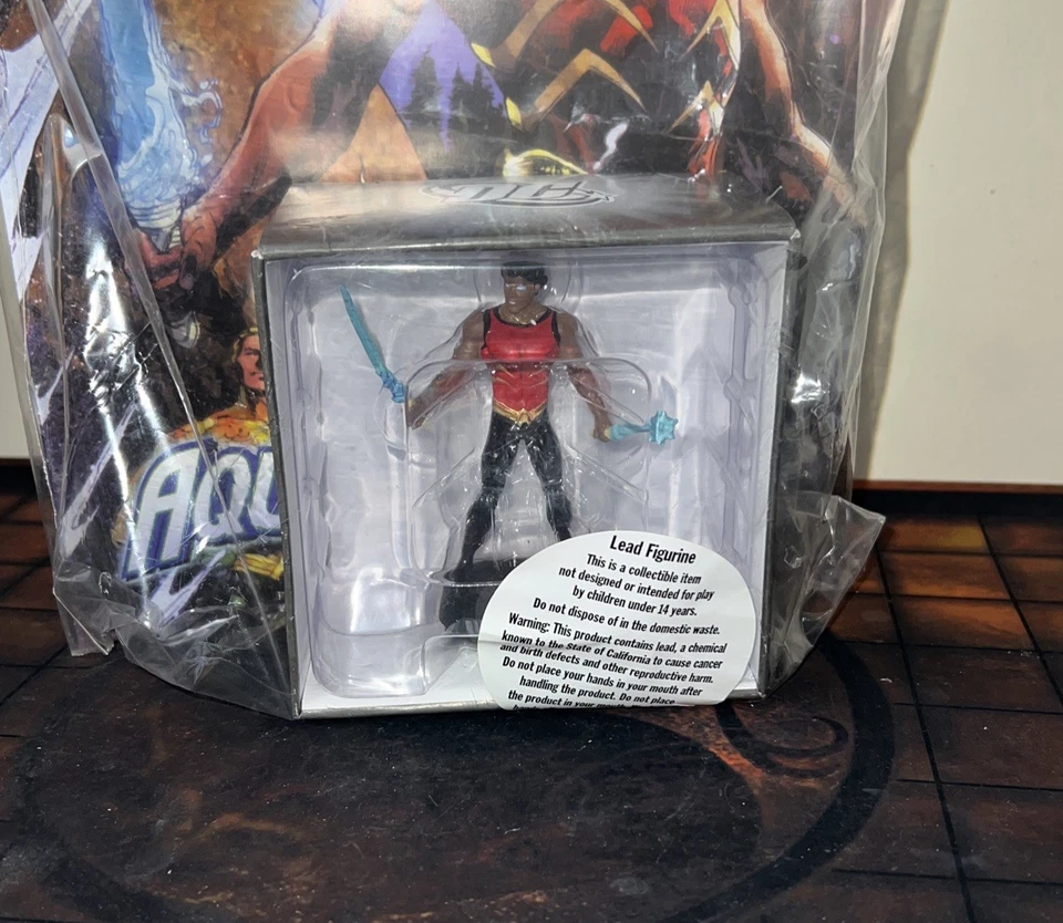 Eaglemoss DC супергероев свинец фигурка Aqualad (#111) + журнал новый запечатанный - Изображение 2 из 3